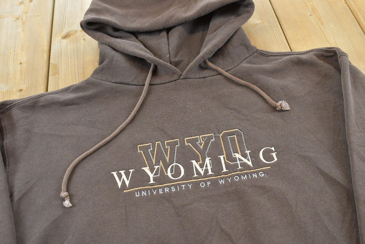 Vintage 1990s Jansport University Of Wyoming Collegiate Cowboys Hoodie Sweatshirt Men's L