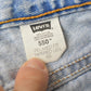 Vintage 1990s Levis Relaxed Fit Tapered Leg 550 Denim Blue Jeans Men's 26 x 28