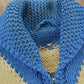 True Vintage 1960s Cowichan Pueblo Hand Knit Wool Shawl Collar Full Zip Sweater Men's S