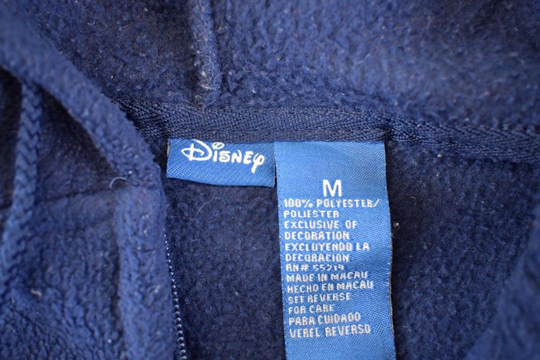 Vintage 1990s Disney Mickey Mouse Fleece Hoodie Sweatshirt Men's M