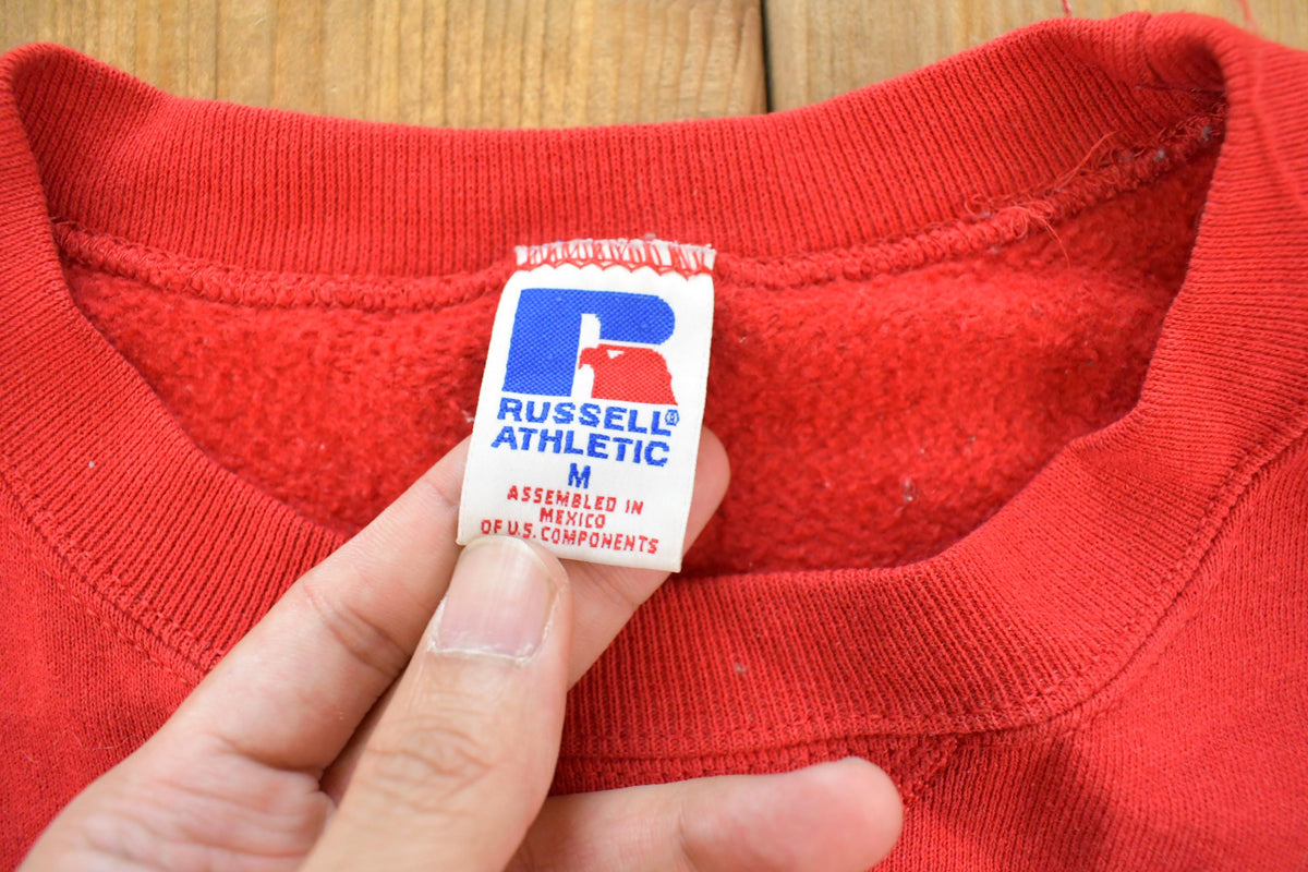 Vintage 1990s USA American Flag Souvenir Crewneck Sweatshirt Men's M