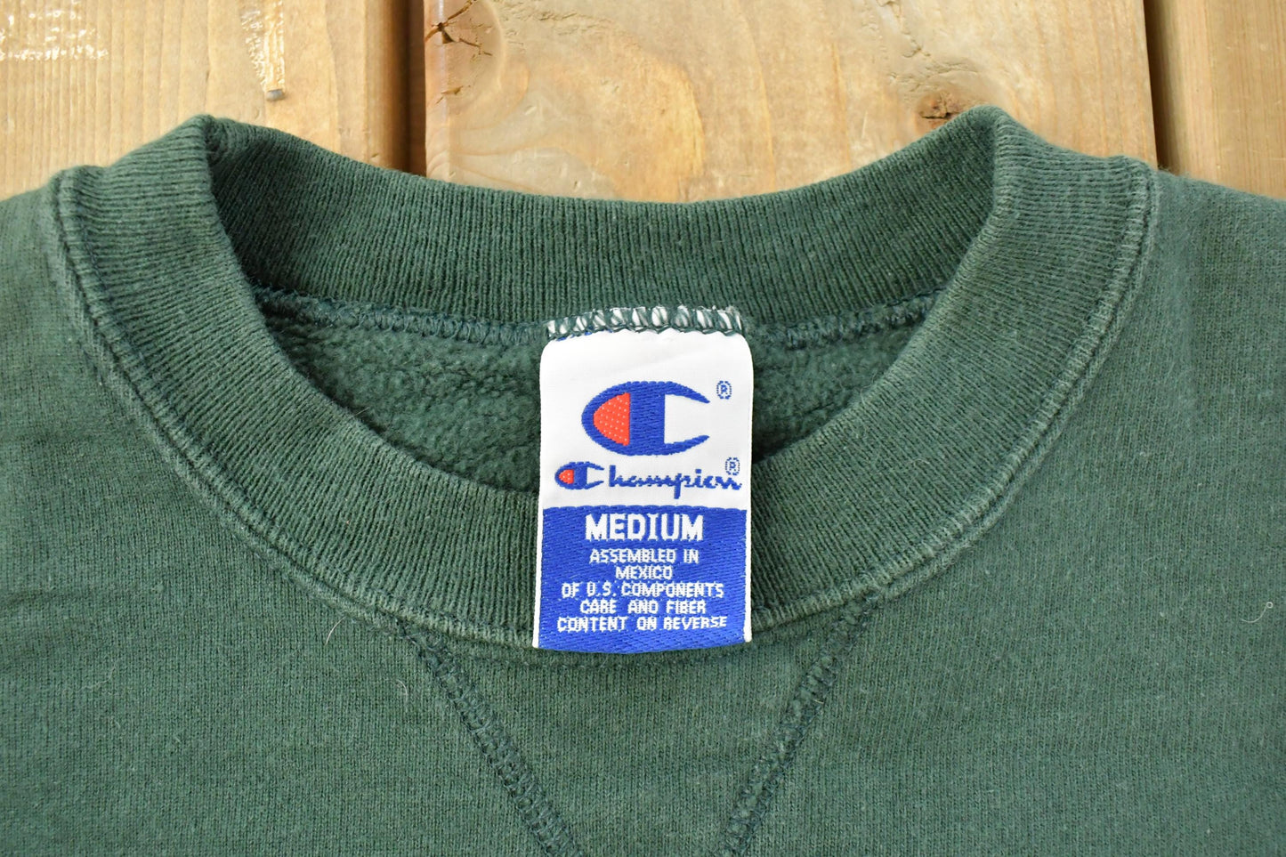 Vintage 1990s Champion Script Logo Crewneck Sweatshirt Men's Medium