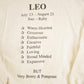 Vintage 1990s Leo Astrology Souvenir Crewneck Sweatshirt Mens M