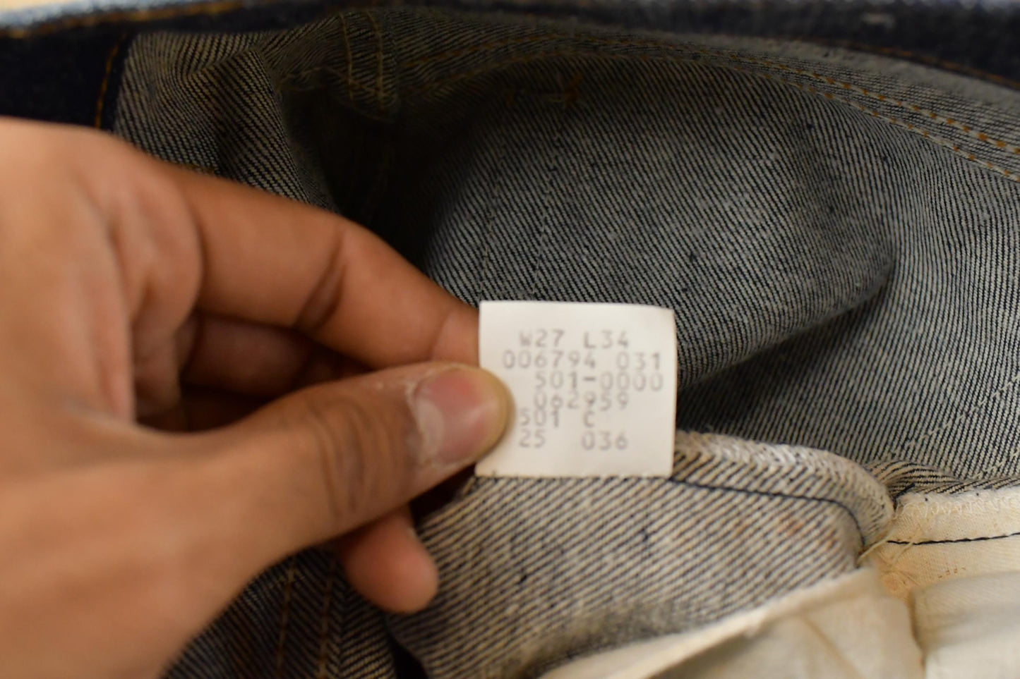 Vintage 1980s Deadstock Levi's 501 Original Fit Denim Jeans Men's 29 x 34
