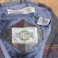 Vintage 1990s Northwest Territory Lined Plaid Button Up Shirt Men's Medium