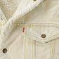 Vintage 1980s Levi's Distressed Sherpa Lined Denim Jean Jacket Men's M