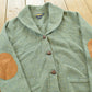 Vintage 2000s Ralph Lauren Rugby Wool Knit Shawl Collar Cardigan Sweater Women's M