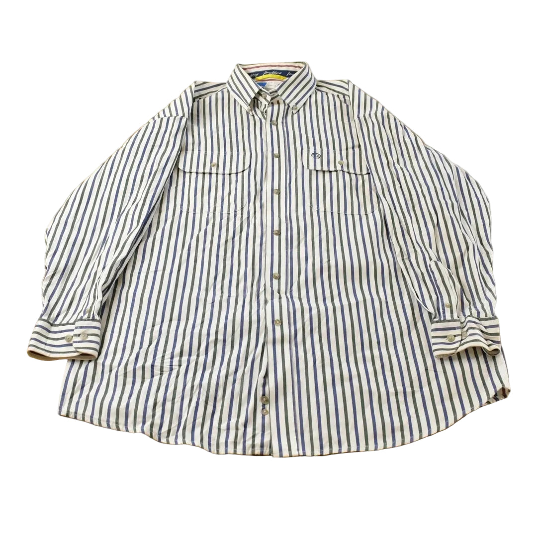 Vintage 2000s Wrangler George Straight Cowboy Cut Western Button Up Shirt Men's XL