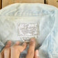 Vintage 1990s Learsi Bleach Acid Wash Denim Jean Trucker Jacket Women's Large