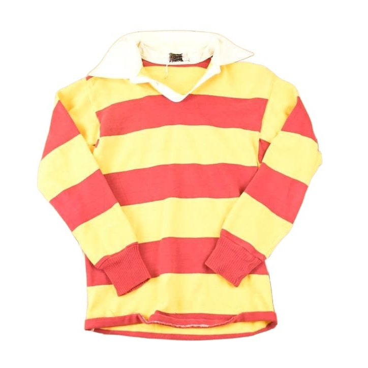 Vintage 1980s Dehen Portland Quarter Button Rugby Shirt Men's S