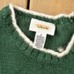 Vintage 1990s Talbots Christmas Knit Crewneck Sweater Men's Small