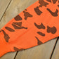 Vintage 1990s Ace Sportswear High Visibility Camo Orange Hoodie Men's 2XL