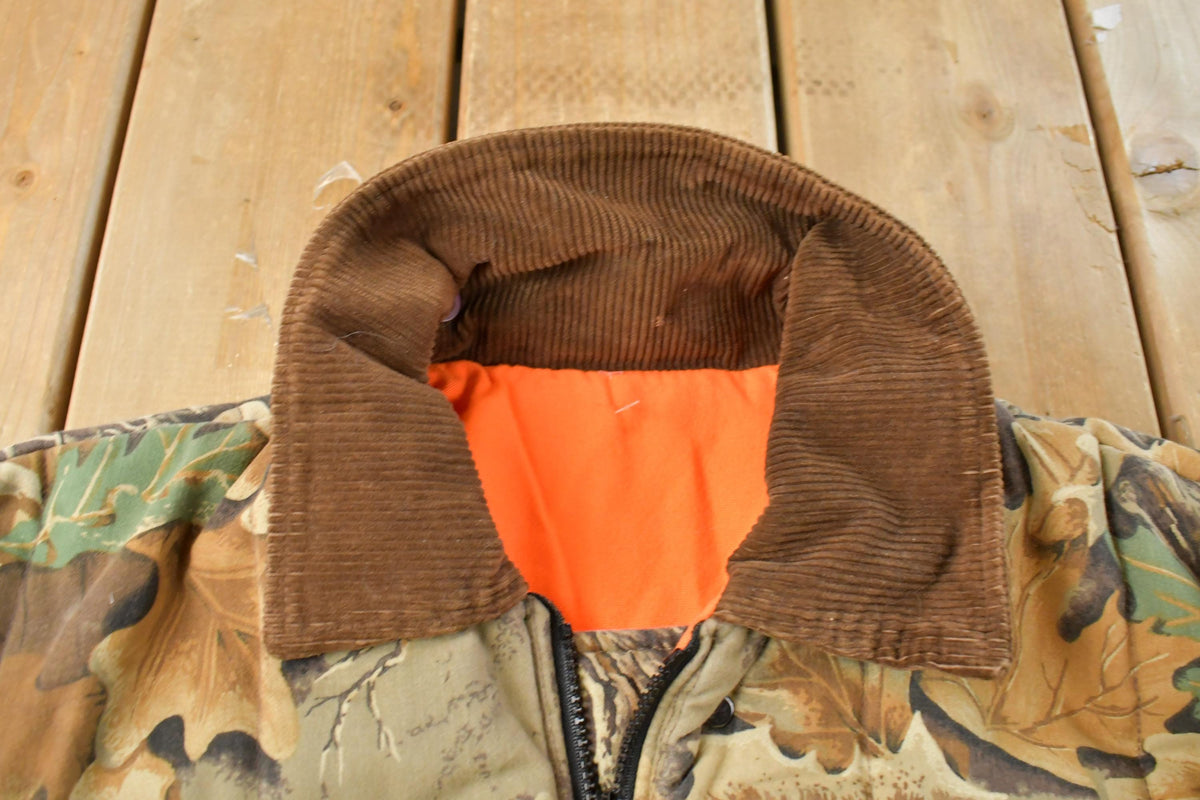 Vintage 1990s Tree Camo Reversible Hunting Jacket Men's M