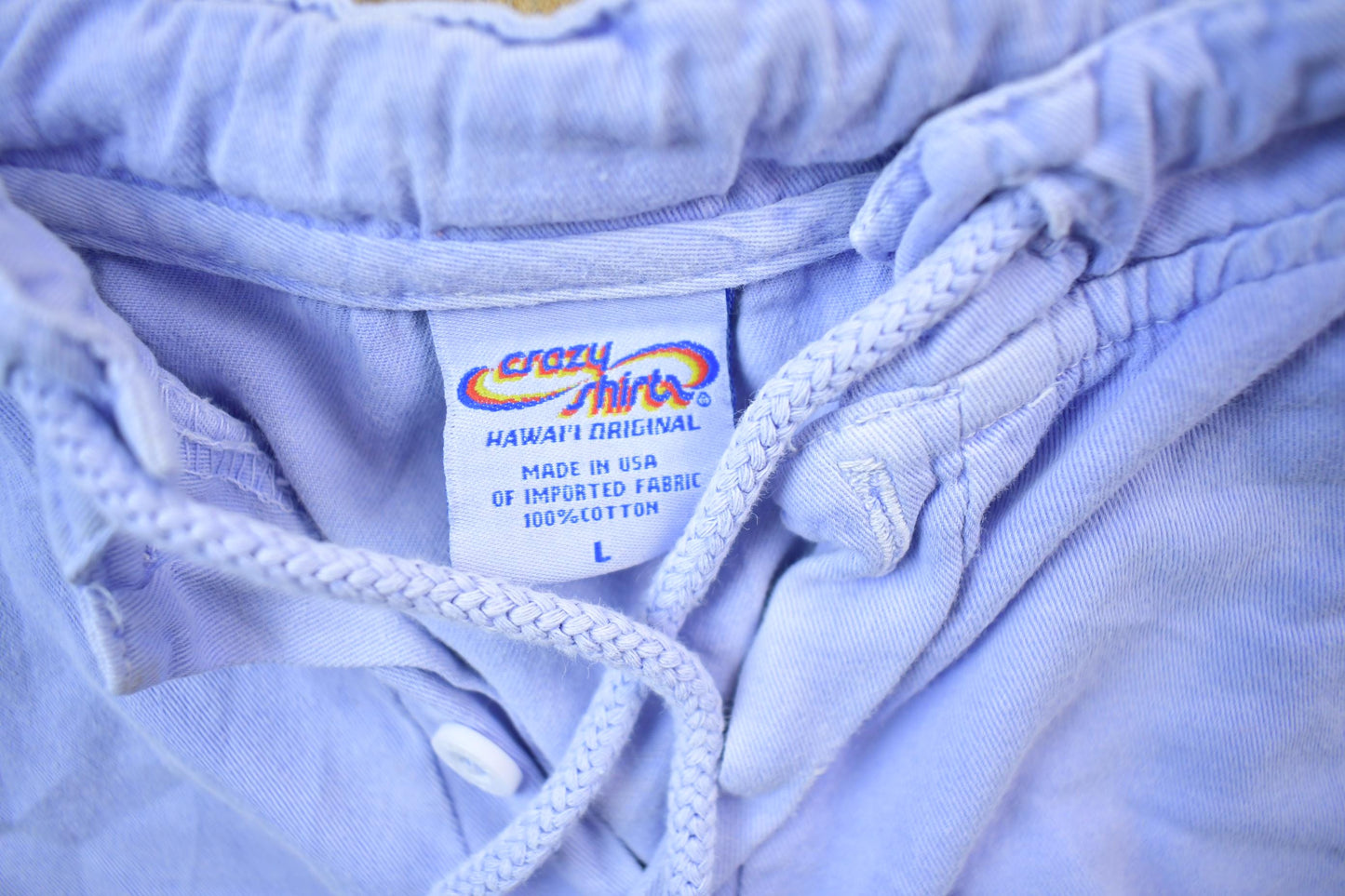 Vintage 1990s Crazy Shirts Hawaii Lavender Dyed Beach Style Crewneck Sweatshirt Men's Large