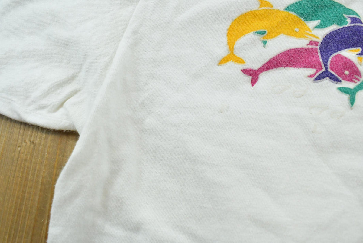 Vintage 1990s Longboat Key Florida Dolphins Souvenir T-Shirt Men's L