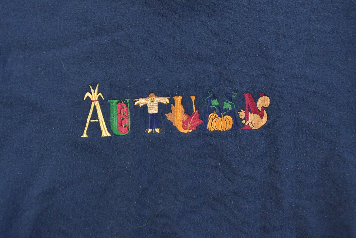 Vintage Pumpkin Autumn Crewneck Sweatshirt Women's 2X