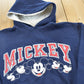 Vintage 1990s Mickey Mouse Walt Disney Designs Graphic Hoodie Men's S