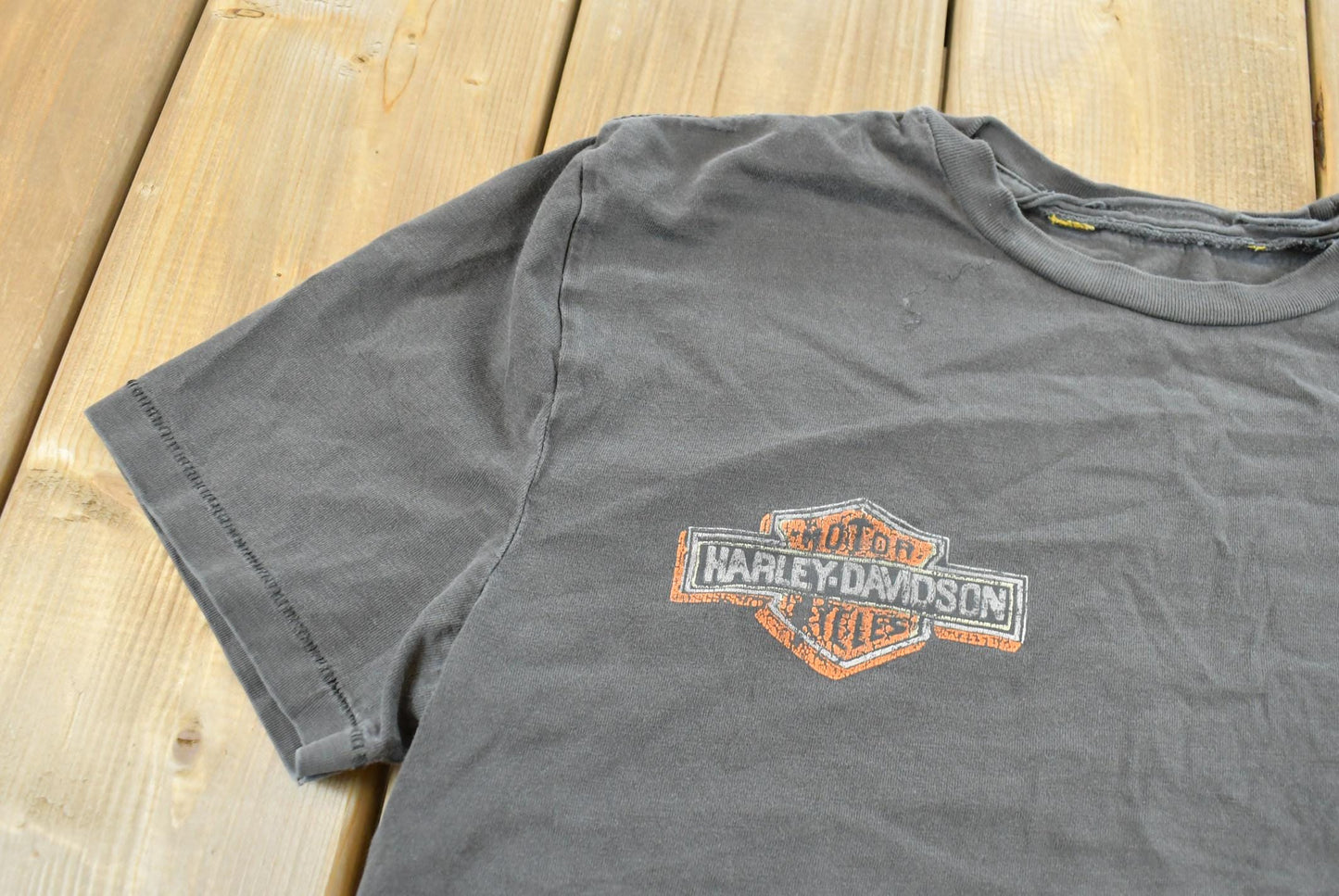 Vintage 2000s Harley Davidson Motorcycles Embroidered T-Shirt Mens S