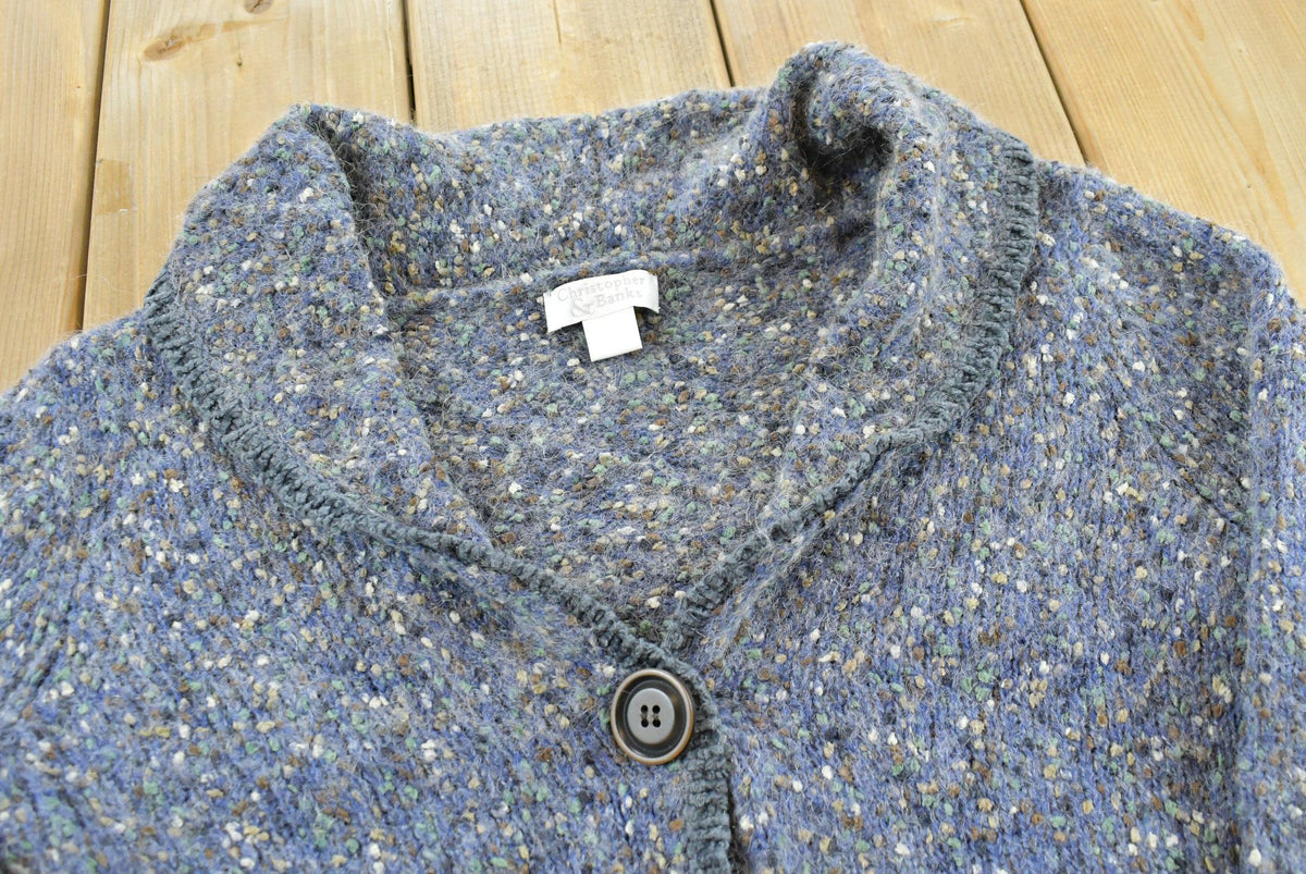 Vintage 1990s Christopher & Banks Knit One Button Cardigan Sweater Women's S