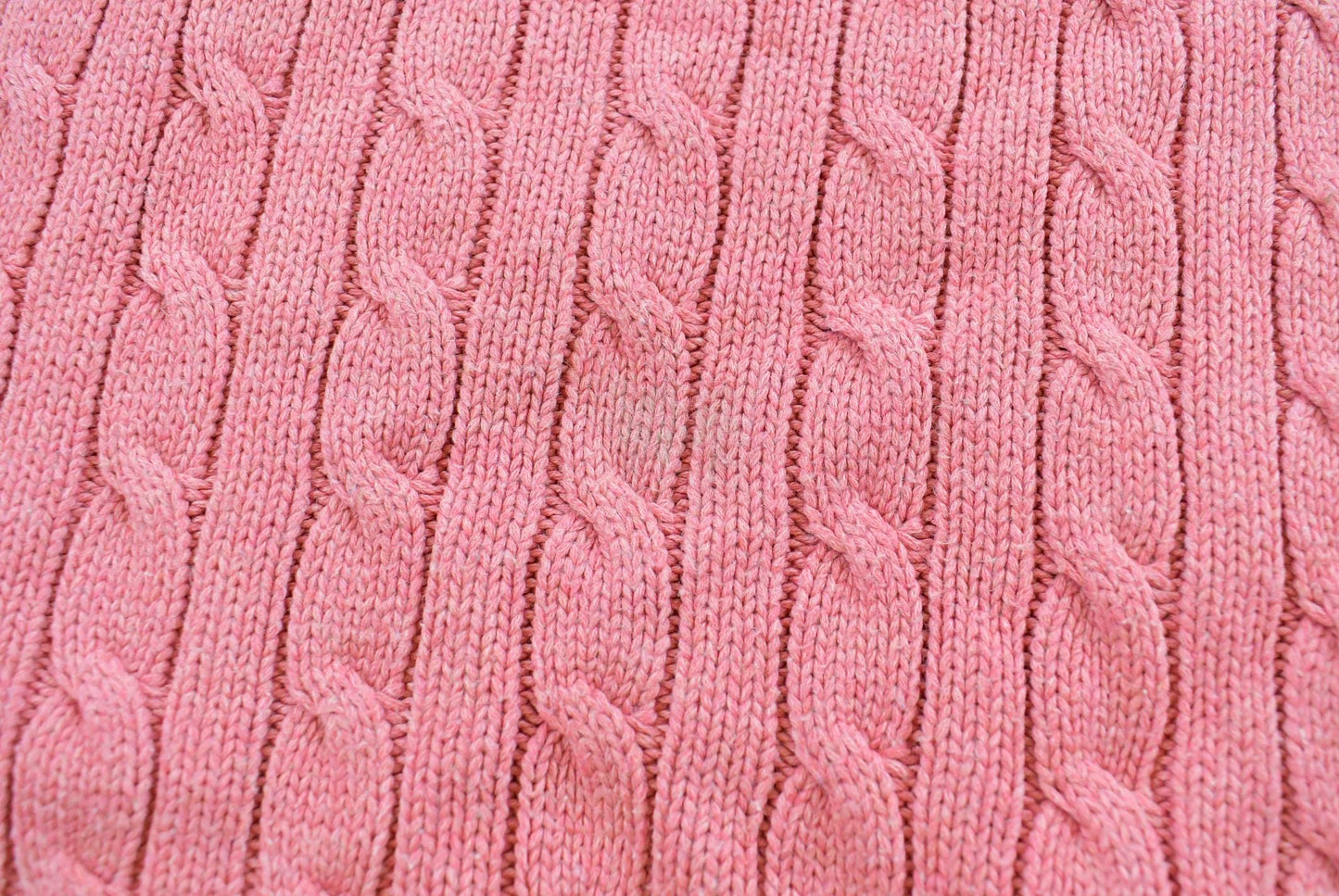 Vintage 1990s Ralph Lauren Sport Cable Knit Cotton T-Shirt Women's S