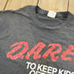 Vintage 1990s Dare to Resist Drugs And Violence Souvenir T-Shirt Men's L