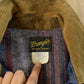 Vintage 1970s Wrangler Western Wear Blanket Lined Denim Jean Jacket Men's M