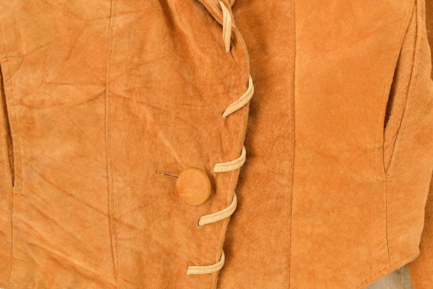 Vintage 1970s Contempo Casuals Leather Blazer Jacket Women's XS