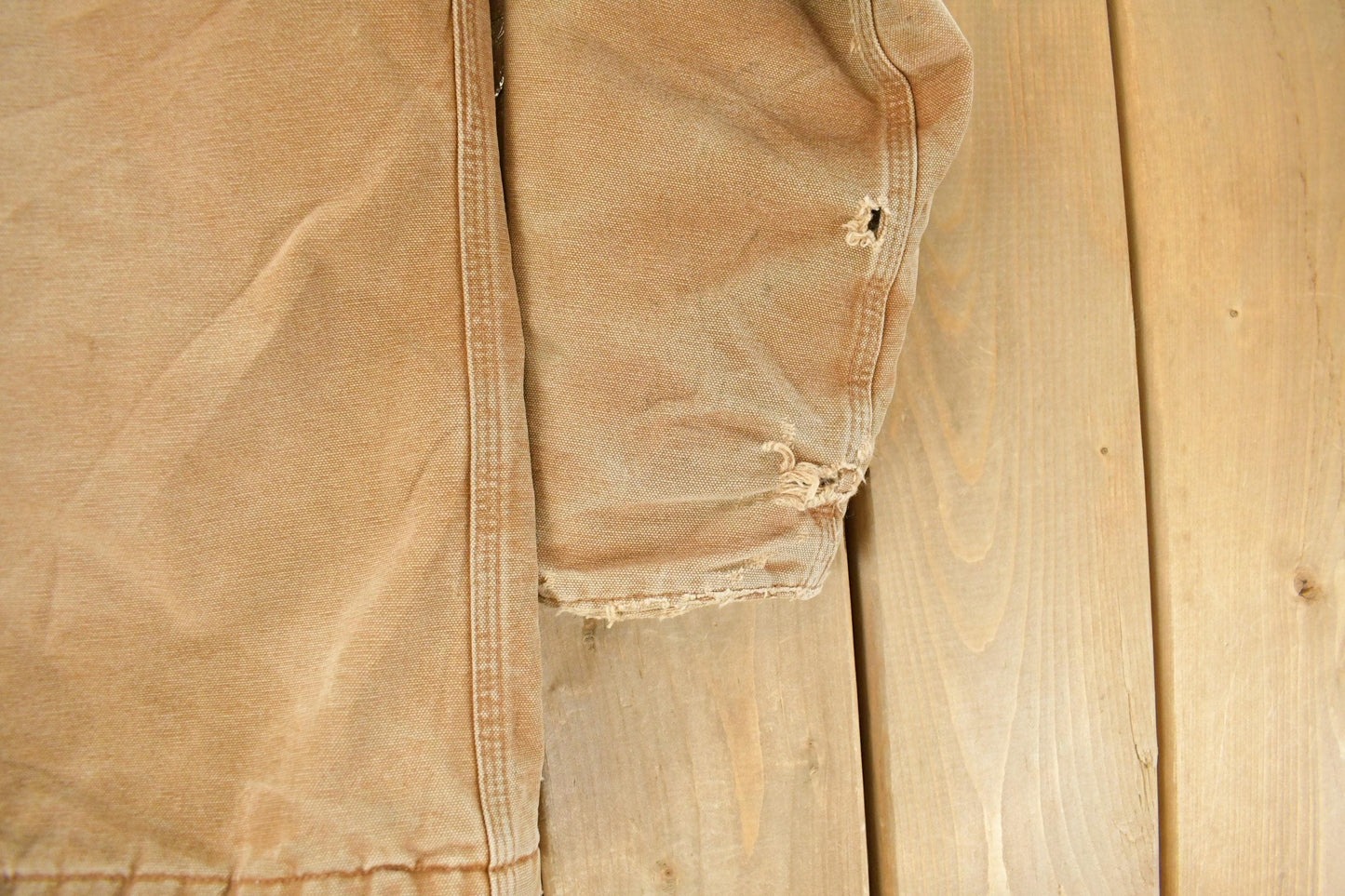 Vintage 1990s Carhartt Distressed Work Jacket Youth Large