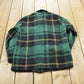 True Vintage 1970s Wool Flannel Over Shirt Shacket Men's S / Outdoors Hiking Button Up / 70s Plaid