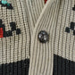 Vintage 1970s Miller Southwestern Knit Cardigan Sweater Men's M