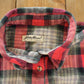 Vintage 1990s Eddie Bauer Plaid Button Up Flannel Long Sleeve Shirt Women's XL