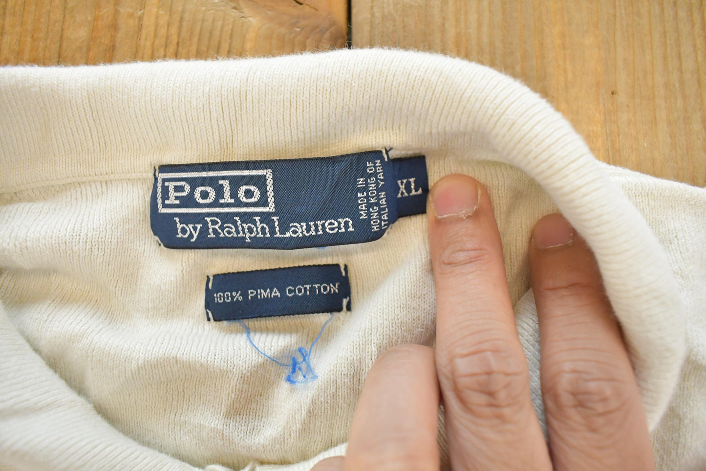Vintage 1990s Polo By Ralph Lauren Embroidered Long Sleeve Polo Shirt Men's XL
