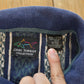 Vintage 1990s Greg Norman Striped Shark Embroidered Striped Long Sleeve Polo Shirt Men's XL