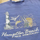 Vintage 1990s Lee Hampton Beach New Hampshire Souvenir Lighthouse Crew Neck Sweatshirt Men's L