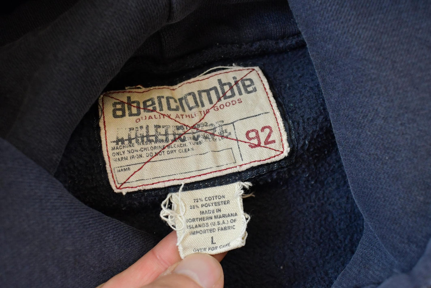 Vintage 2000s Abercrombie & Fitch Hoodie Sweatshirt Men's S