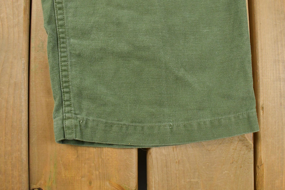 Vintage 1940s Military OG-107 Sateen Pants Men's 36 x 30