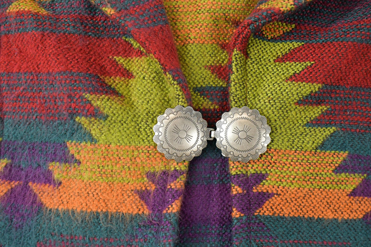 Vintage 1990s Coldwater Creek Aztec Southwestern Pattern Blazer Women's L