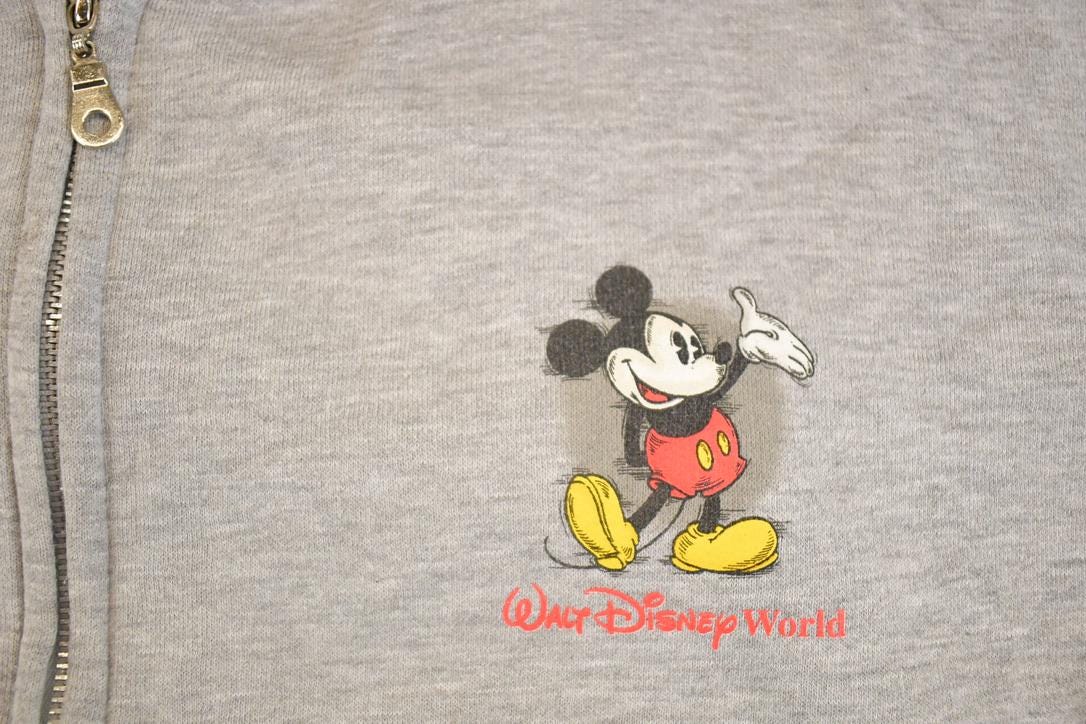 Vintage 1990s Walt Disney World Disney Mickey Mouse Full Zip Hoodie Sweatshirt Men's L