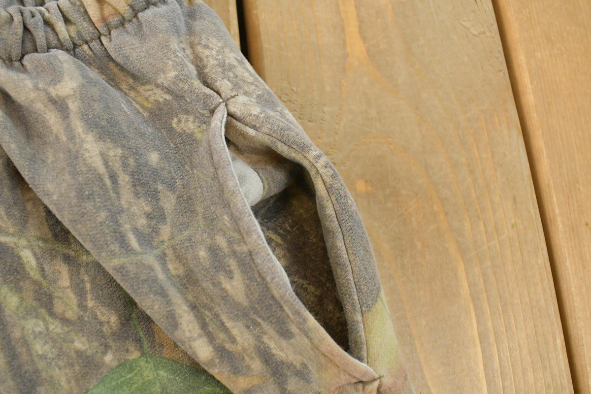 Vintage 1990s Jerzees Tree Camo Sweatpants Men's Large