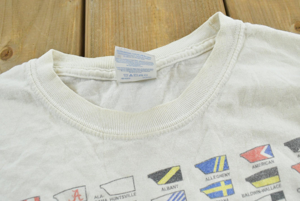 Vintage 2000s Collegiate Rowing Crew Long Sleeve T-Shirt Men's M