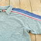 Vintage 1990s 26 Red Quarter Zip Terry Cloth Collared T-Shirt Mens XL