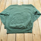 Vintage 1990s Champion Reverse Weave Blank Green Crewneck Sweatshirt Men's L / 90s Streetwear / Athleisure Sportswear