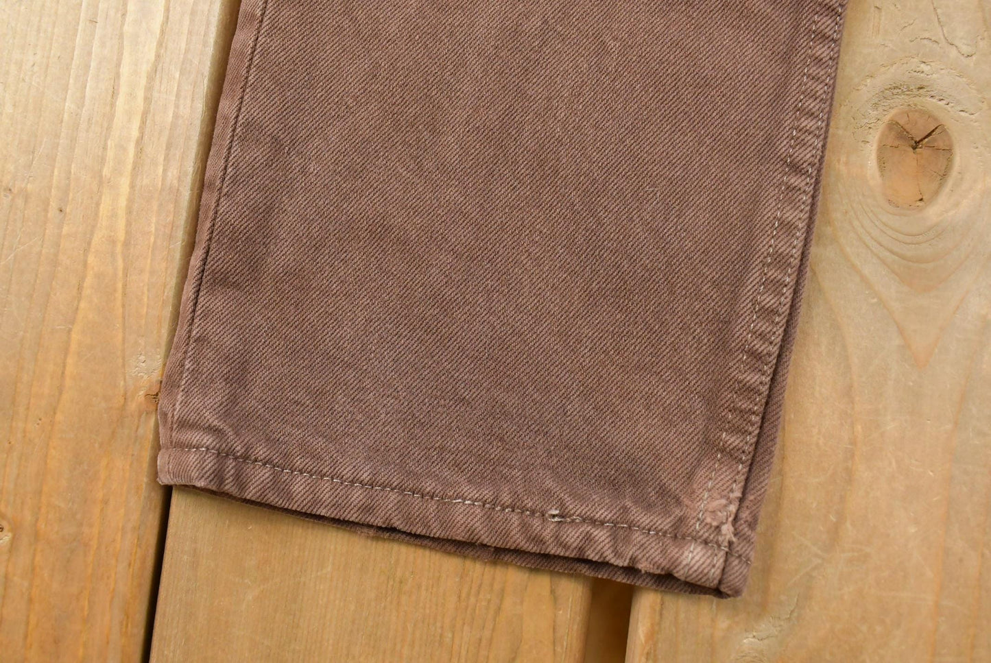 Vintage 1990s Levi's 501 Original Fit Brown Denim Jeans Men's 28 x 31