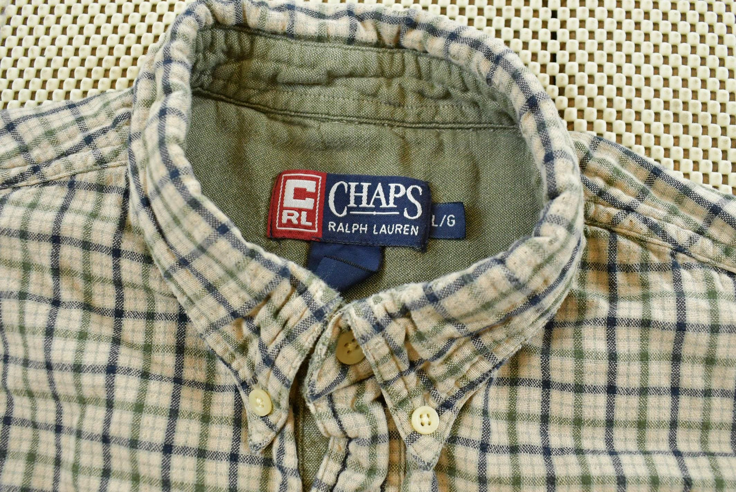Vintage 1990s Chaps Ralph Lauren Button Up Shirt Men's XL