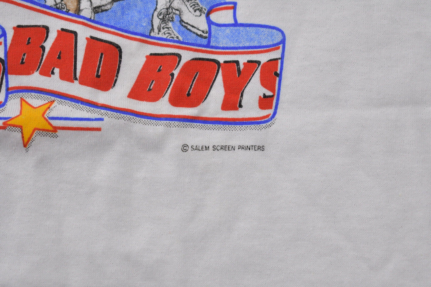 Vintage 1989 Detroit Pistons NBA World Champs Big Head Graphic T-Shirt Men's M