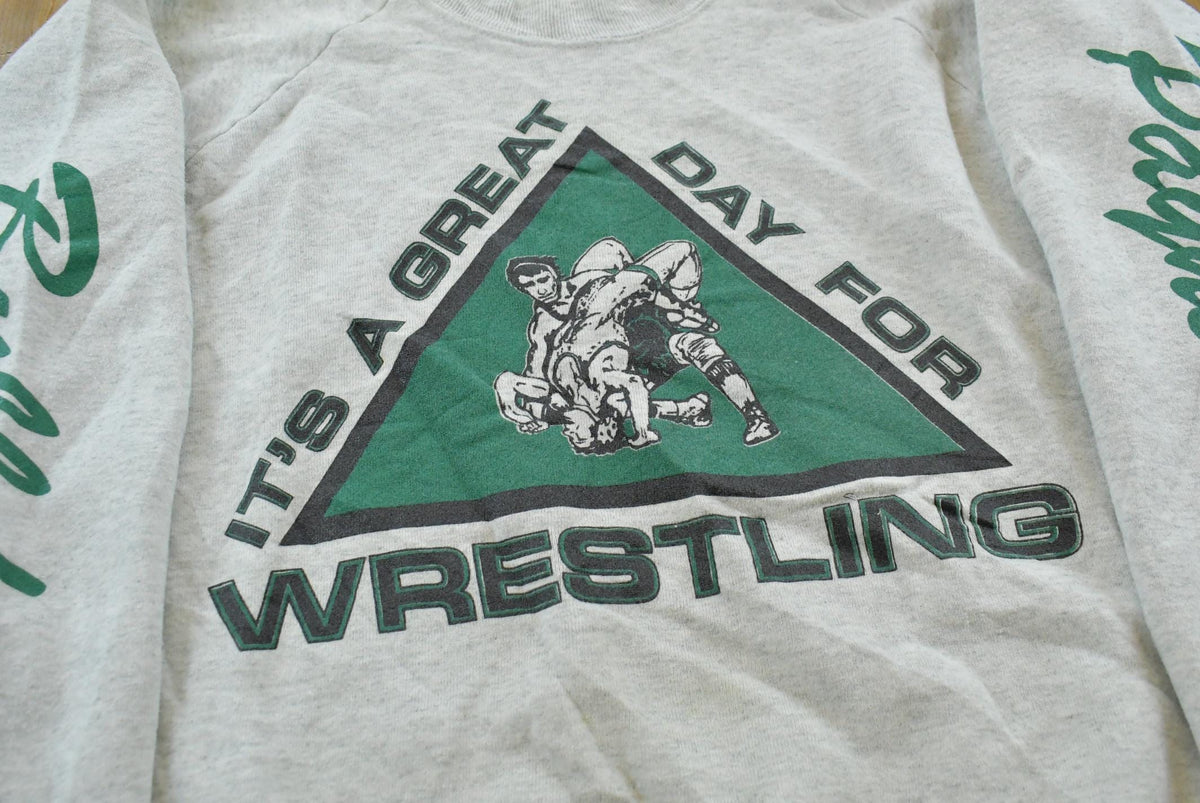 Vintage 1990s Paynesville Bulldogs Wrestling Crewneck Sweatshirt Men's L