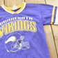 Vintage 1990s Minnesota Vikings NFL Graphic T-Shirt Youth XS