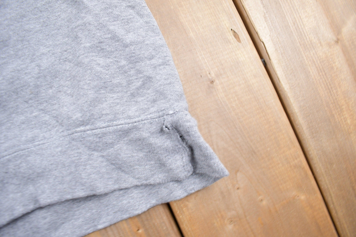 Vintage 1990s Nike Heather Grey Mini Swoosh Crewneck Sweatshirt Men's L