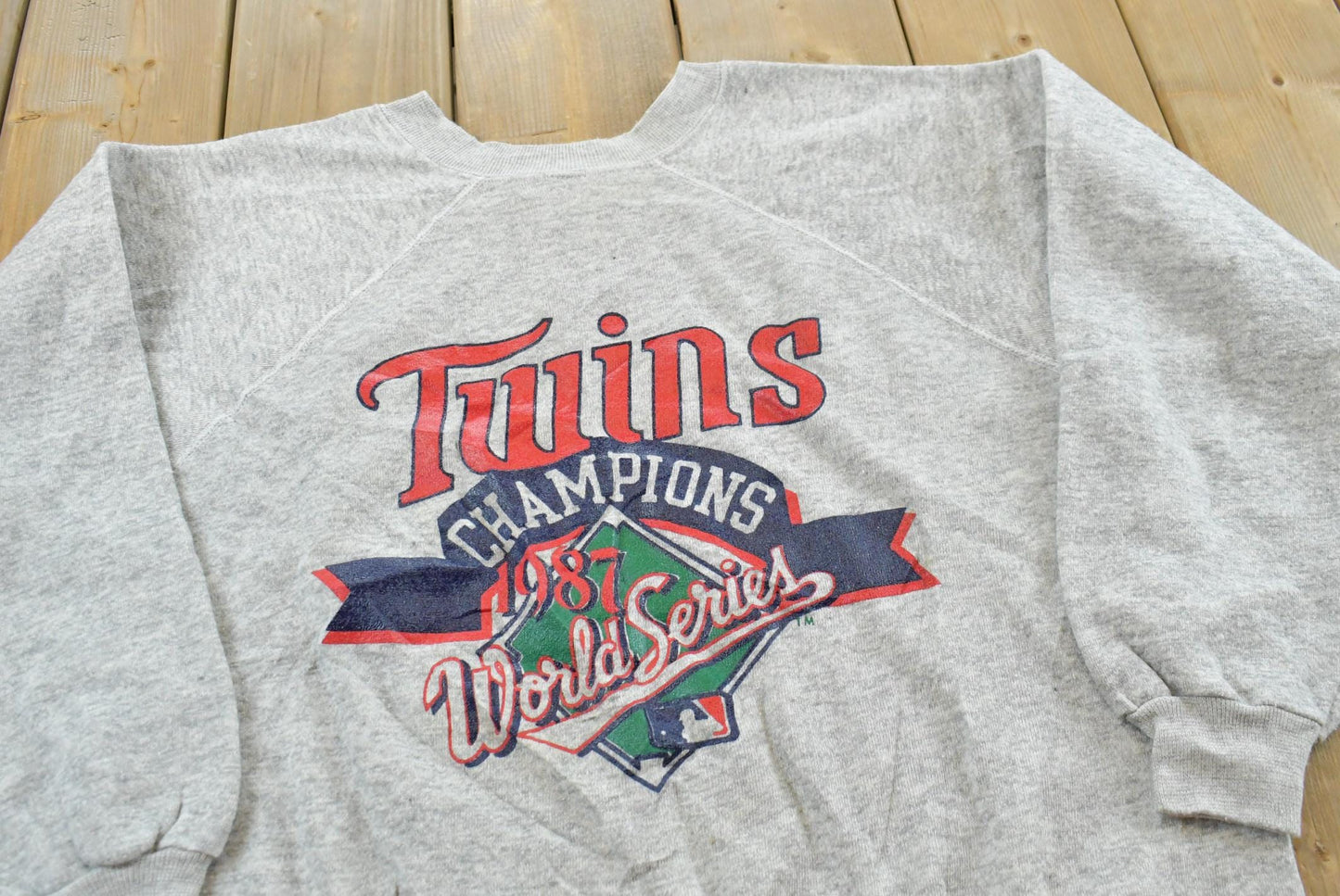 Vintage 1987 Minnesota Twins MLB Champion Crewneck Sweatshirt Men's M