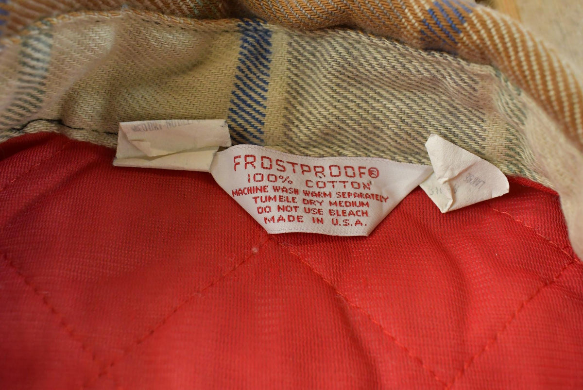 Vintage 1980s Frostproof Heavyweight Insulated Button Up Shirt
